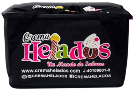 BOLSO TÉRMICO NEGRO - AGREGADOS de Crema Helados Santa Teresa